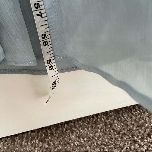 Davids Bridal Dusty Blue Bridesmaid Dress - Picture 7 of 10